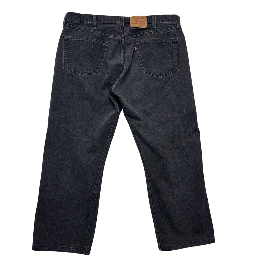 Vintage Levi's 501 Jeans 42x30 Mens Black Straight Leg Made in USA 90s